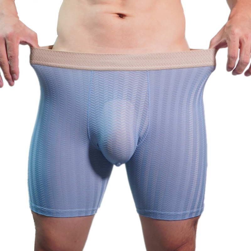 Long Leg Trunk Men - Erkek Boxer Şort Homme Naylon İç