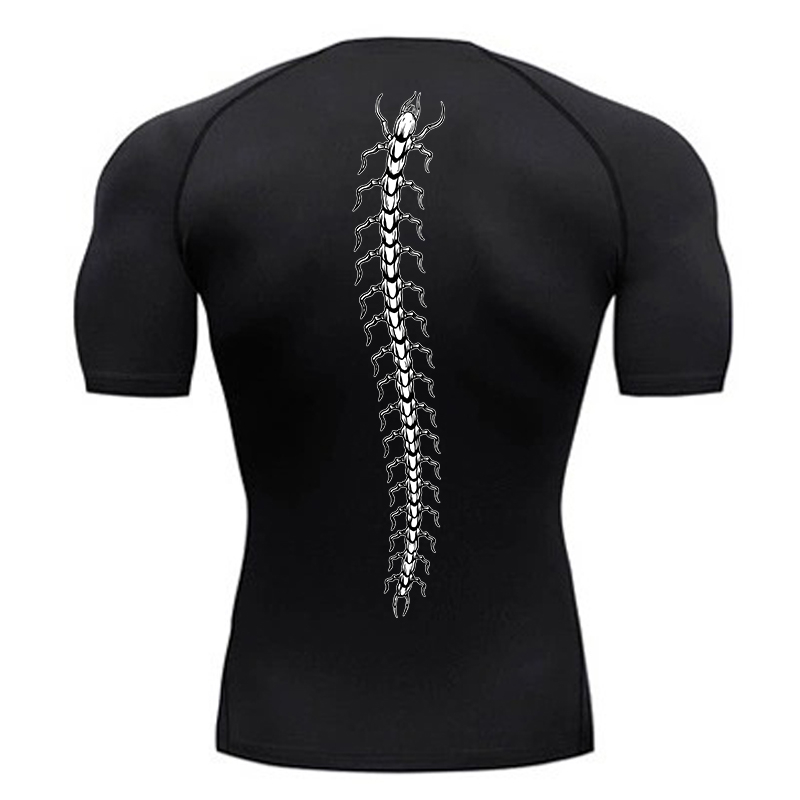 Base Layer Top - Erkekler için grafik sıkıştırma gömlek spor
