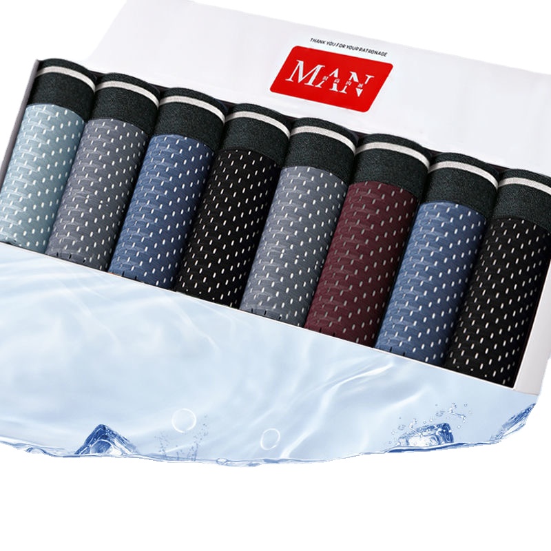 Boxer Shorts Modal - 8 adet/grup erkek Külot Buz Ipek