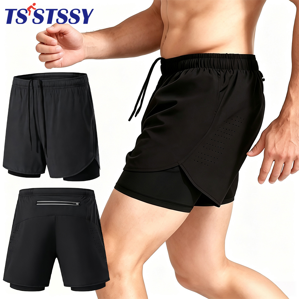 Compression Shorts Athletes - 1 adet erkekler atletik koşu şortu