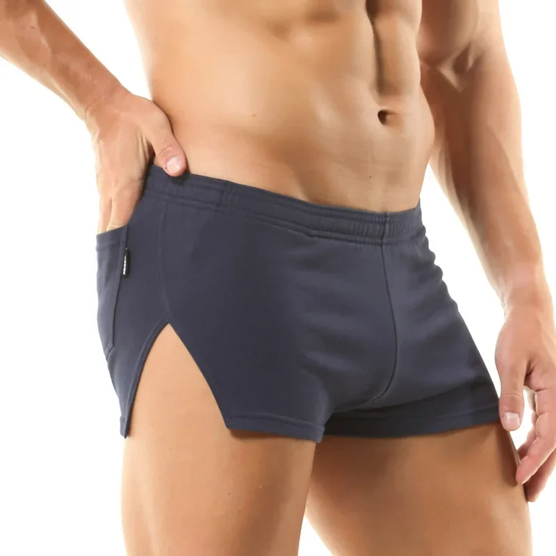 Trunk Breathable Men - Erkek Rahat Şort Düz Renk Pamuk