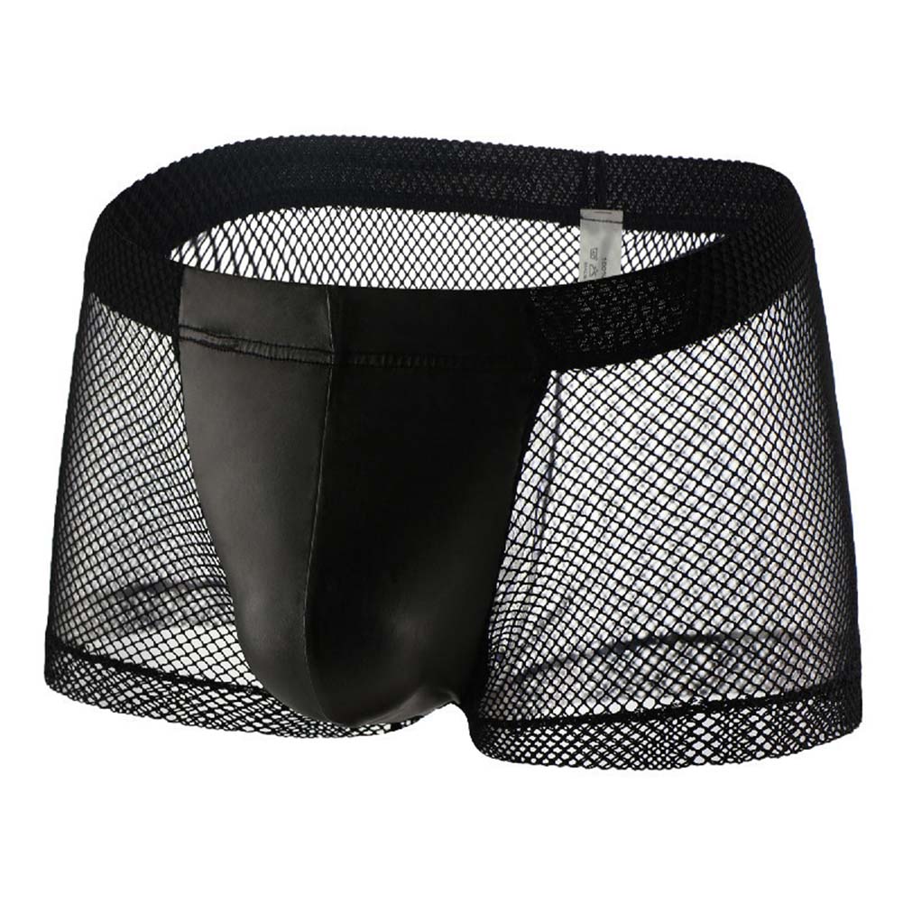 Pouch Boxer Pouch - Erkekler için fileli, transparan, nefes alan,