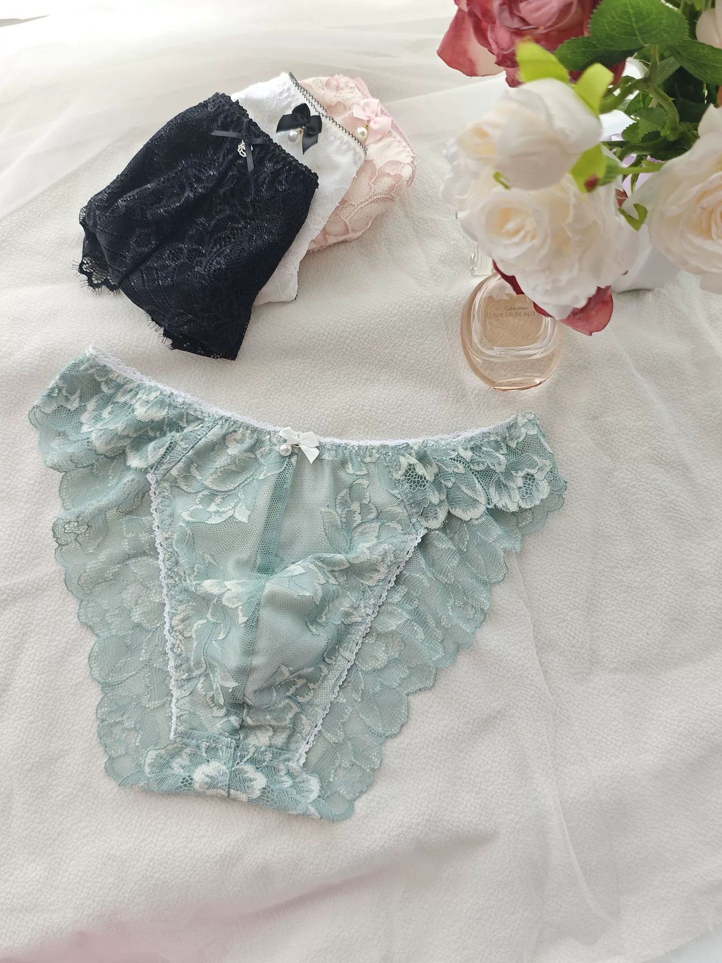 Boxer Brief Pack Cotton - Erkek Süt Beyazı İpeksi Dokunuşlu Dantel