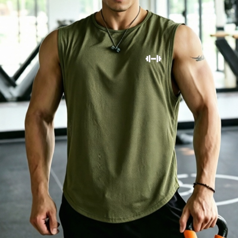 Undershirt Crew Neck - 2026 Erkek fileli hızlı kuruyan baskılı