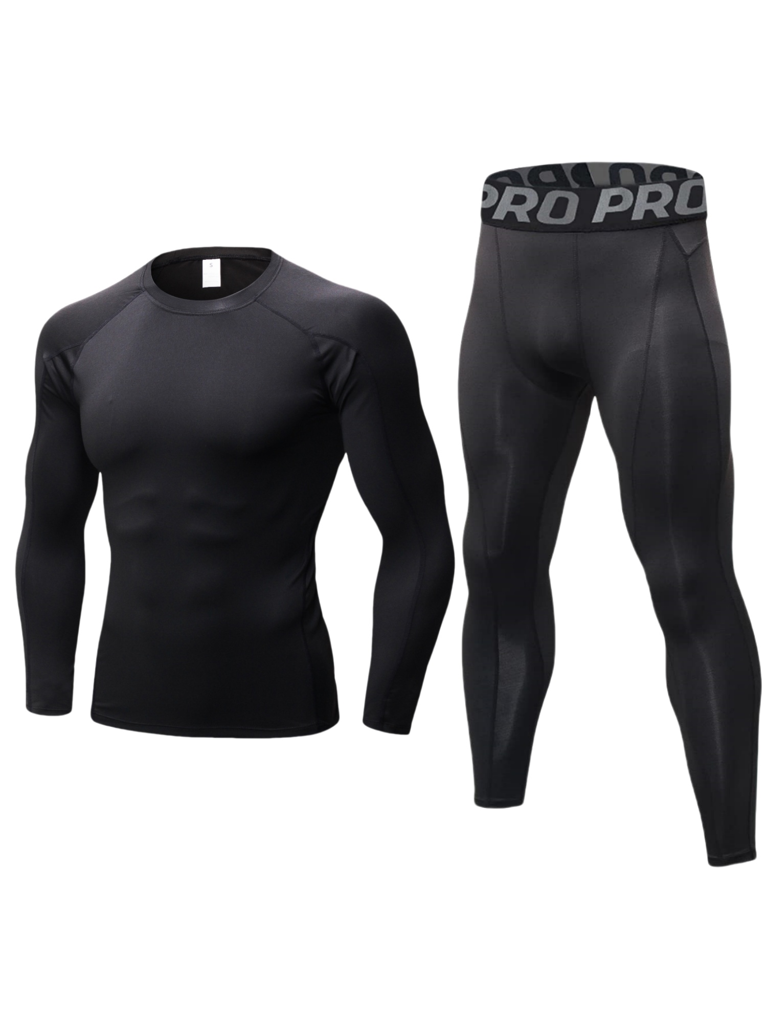 Compression Long Pant - Erkek egzersiz sıkıştırma seti pantolon ve