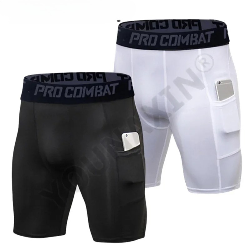 Compression Shorts Athletes - Cepli Erkek Spor Şortları, Erkekler İçin