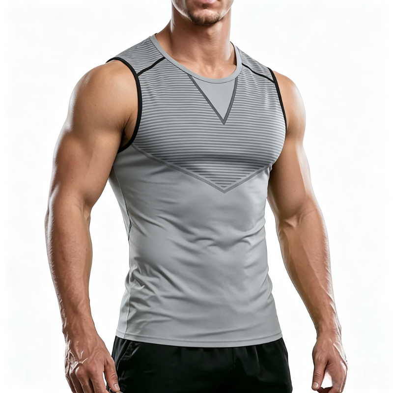 T Shirt Tight Fit - Kapsamlı Eğitim Kolsuz T Shirt Erkek