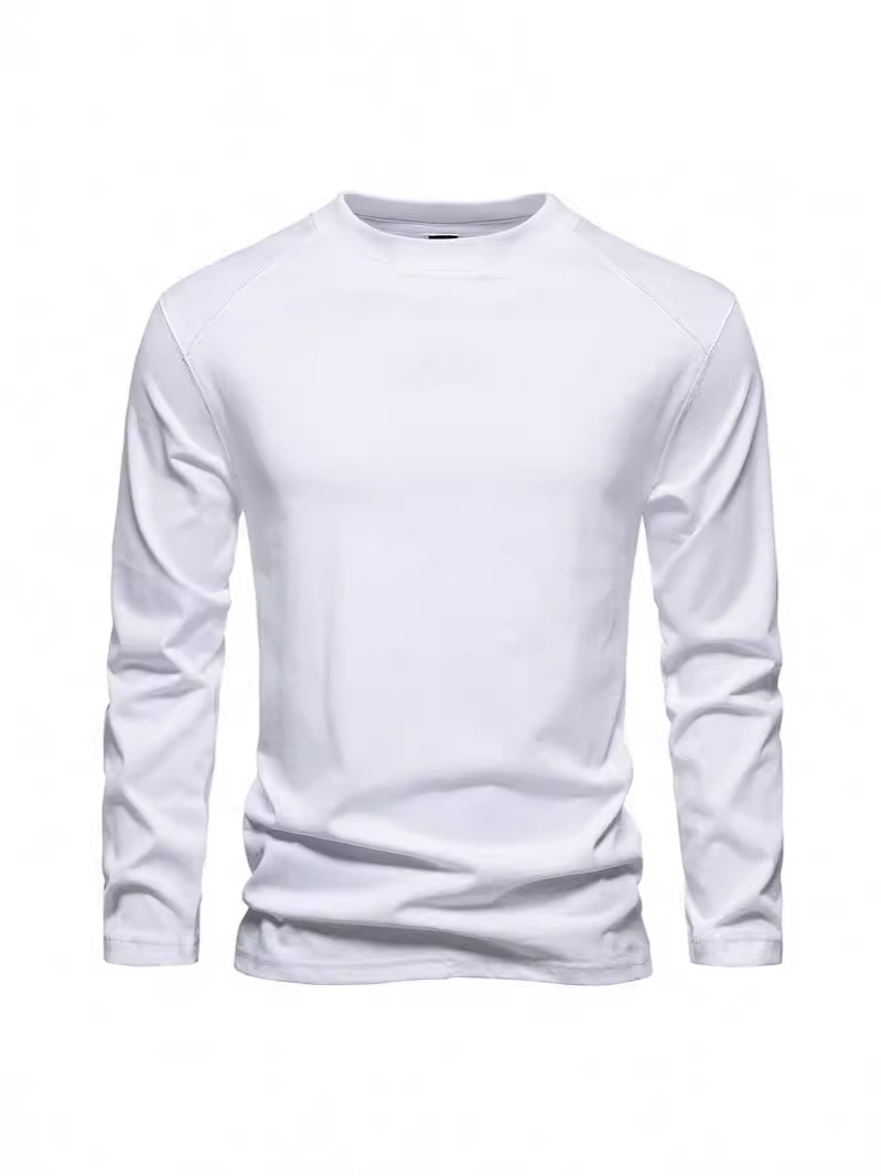 Undershirt Crew Neck - Amerikan Erkek Uzun Kollu Tişört Basit