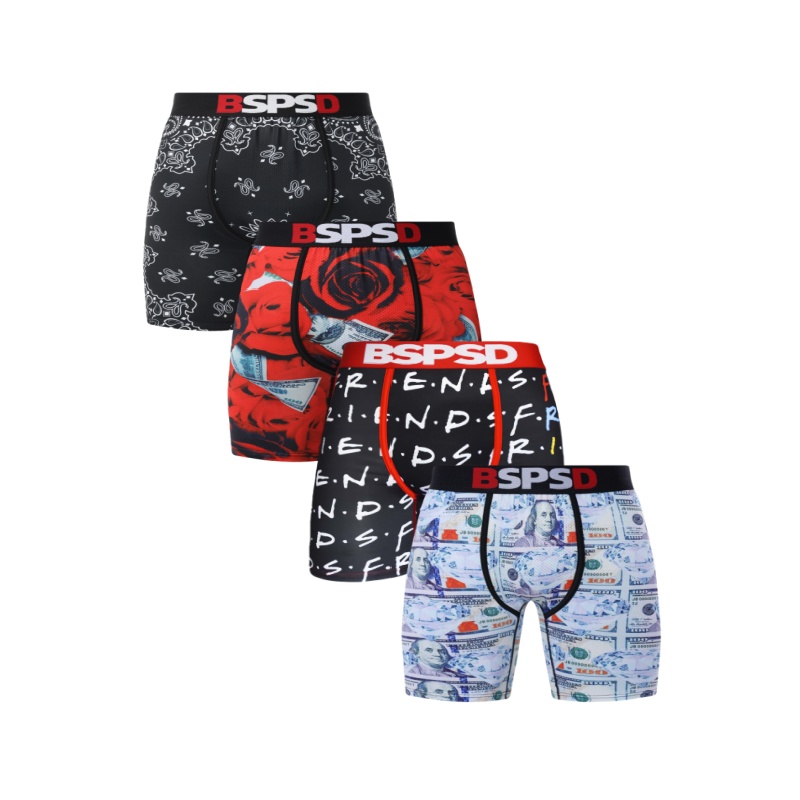 Trunk Breathable Men - 4 adet seksi erkek iç çamaşırı