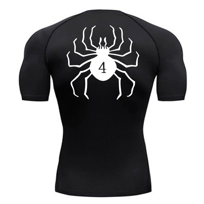 Base Layer Top - Örümcek Baskı Sıkıştırma Gömlek Erkekler için