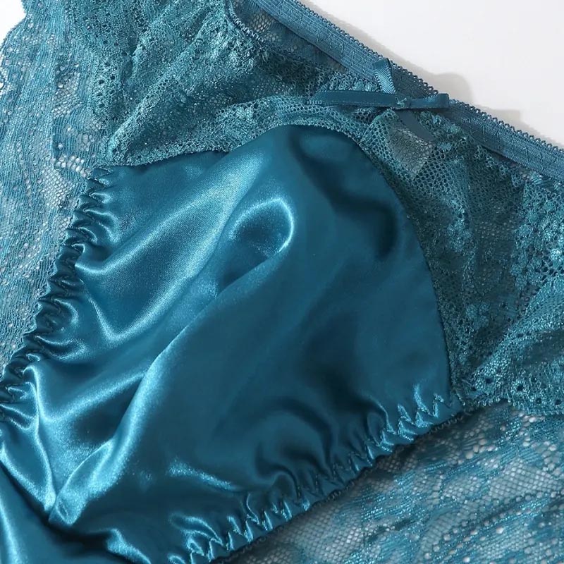Pouch Boxer Pouch - Seksi Erkek Külotları Şeffaf Dantel Saten