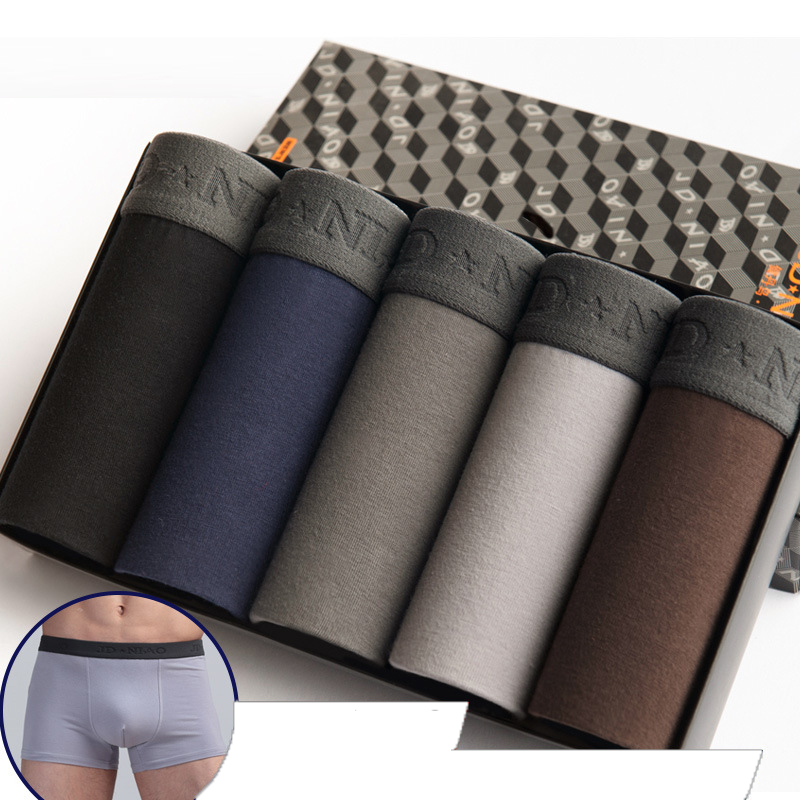 Boxer Brief Pack Cotton - 5 adet/grup erkek iç çamaşırı pamuk