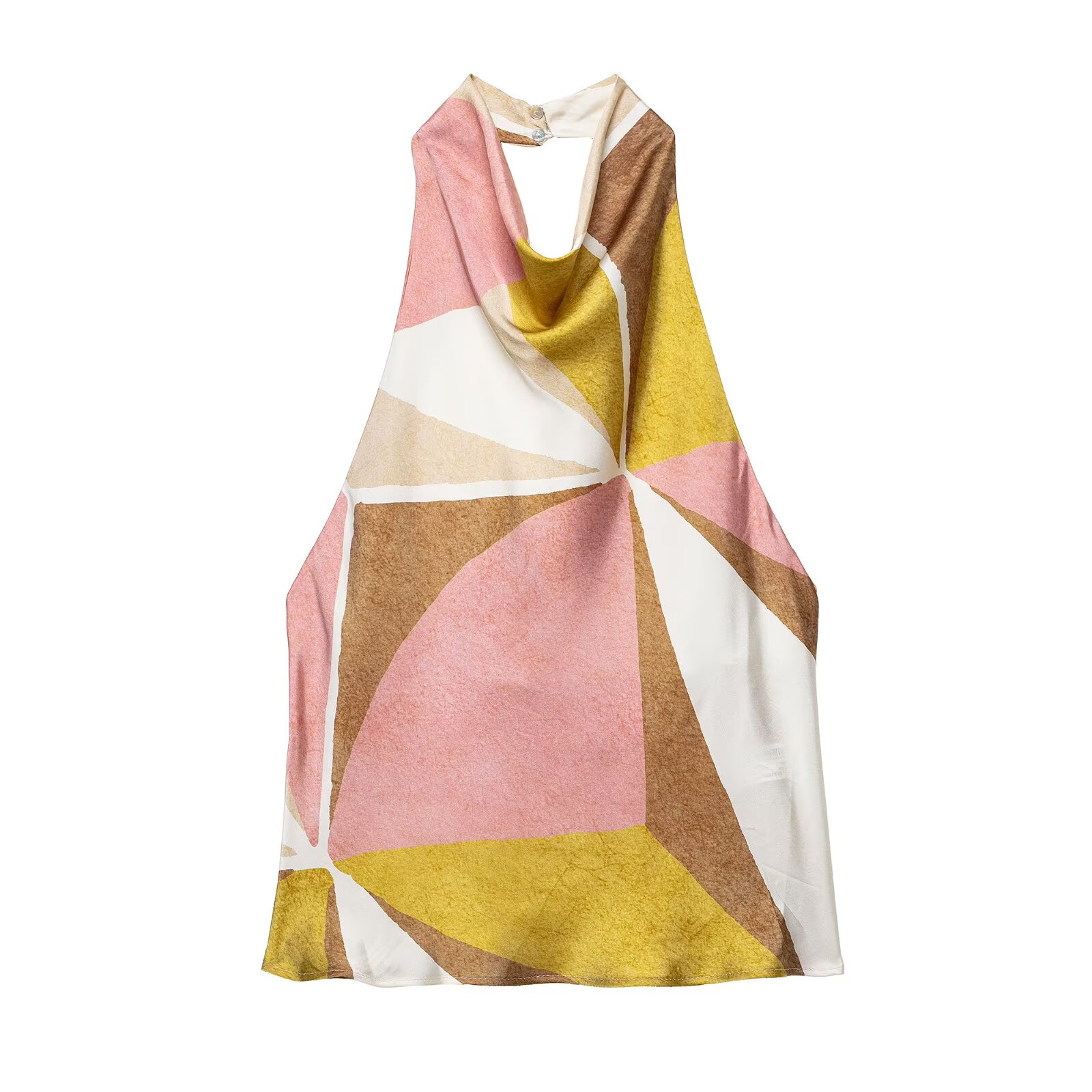 Suspender Tank Top - Zevity 2025 Women Chic Geometric Print