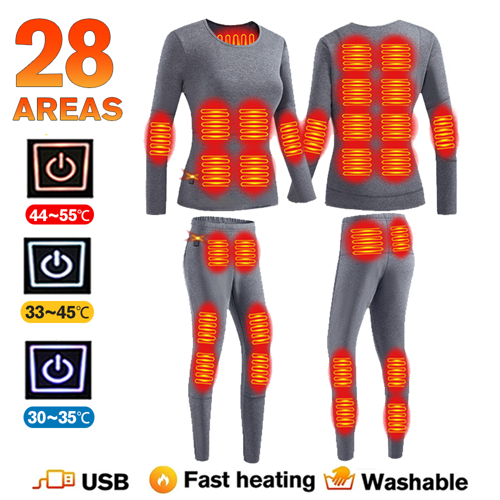 Thermal Long John - Kış termal ısıtmalı ceket erkekler yelek