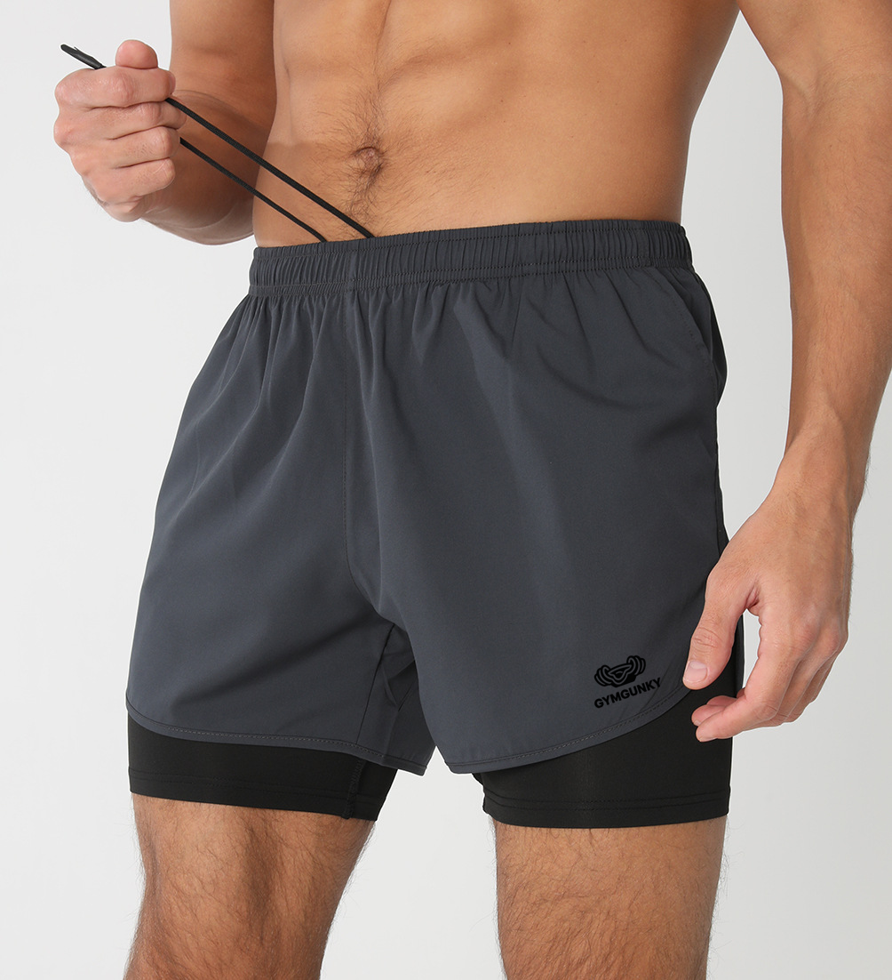Compression Shorts Athletes - Erkekler 2'si 1 Arada Kompresyonlu Spor