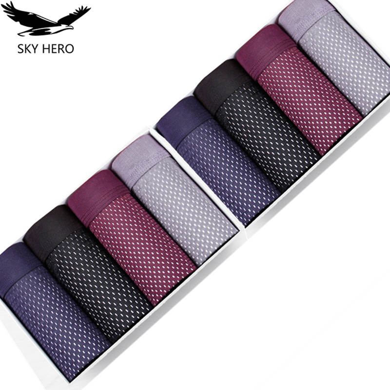 8 adet/grup iç çamaşırı Boxer  - Bamboo Fiber Trunk incelemesi ve fiyatı