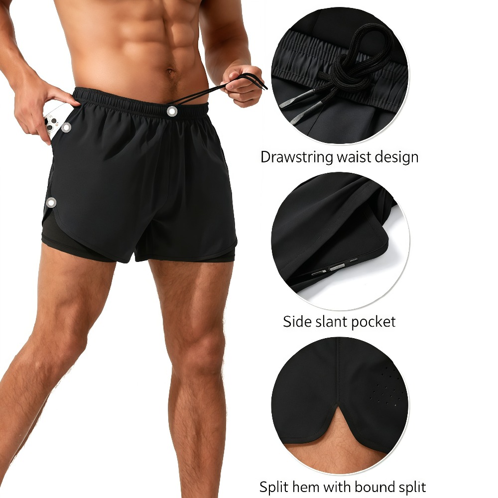 1 adet erkekler atletik koşu ş - Compression Shorts Athletes incelemesi ve fiyatı