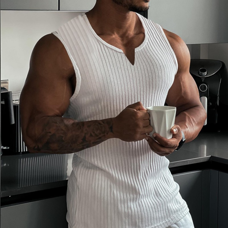 Yaz Yeni erkek V Yaka Yelek şe - Undershirt Crew Neck incelemesi ve fiyatı