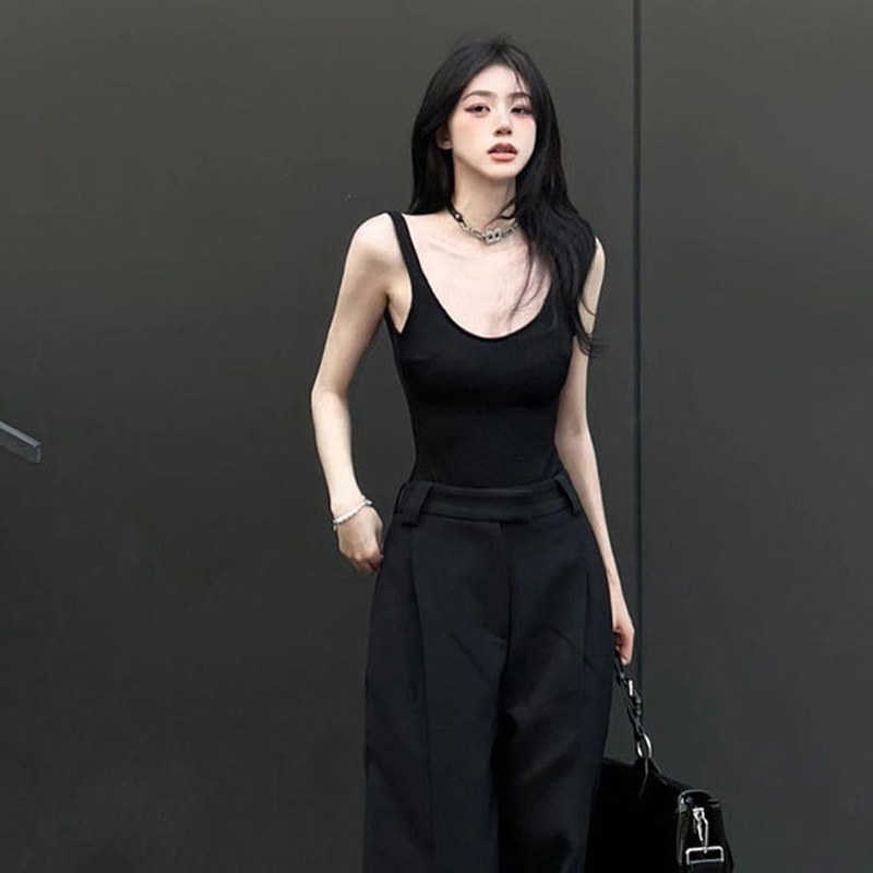 Siyah Strappy Bodysuit Seksi B - Tank Top Ribbed incelemesi ve fiyatı
