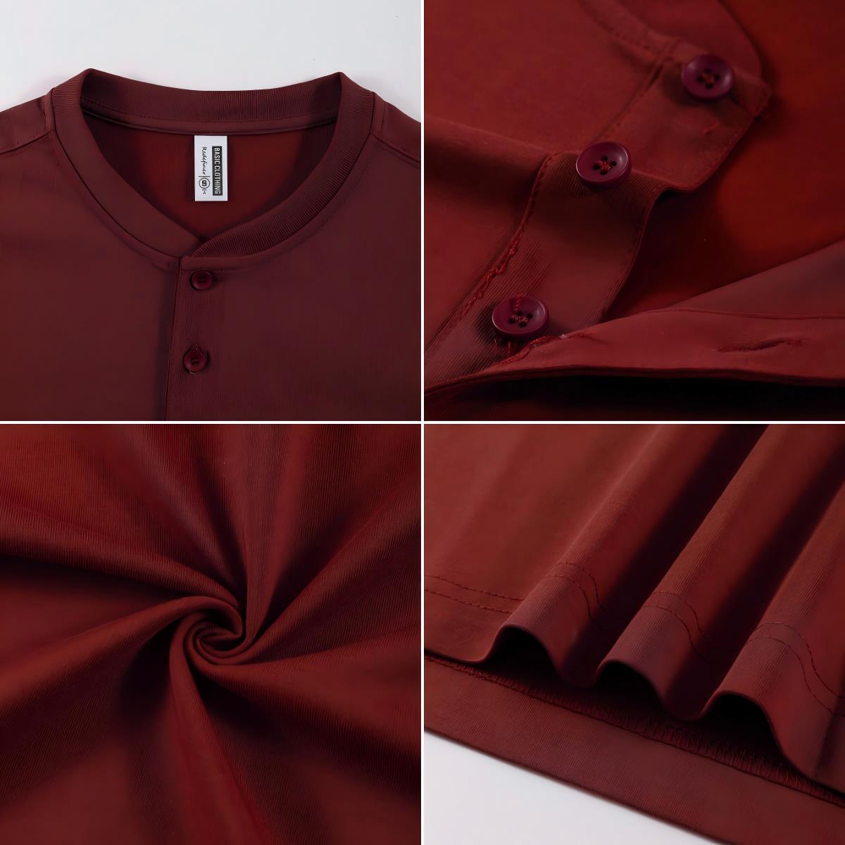 2026 YENİ Katı Pamuklu Henley  - Undershirt Crew Neck incelemesi ve fiyatı