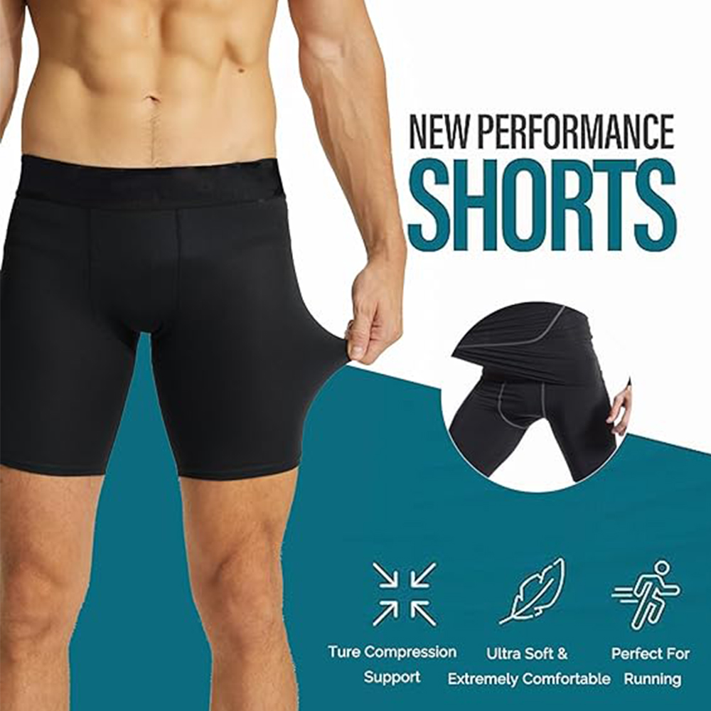 3 paket dar şort erkekler bask - Compression Shorts Athletes incelemesi ve fiyatı