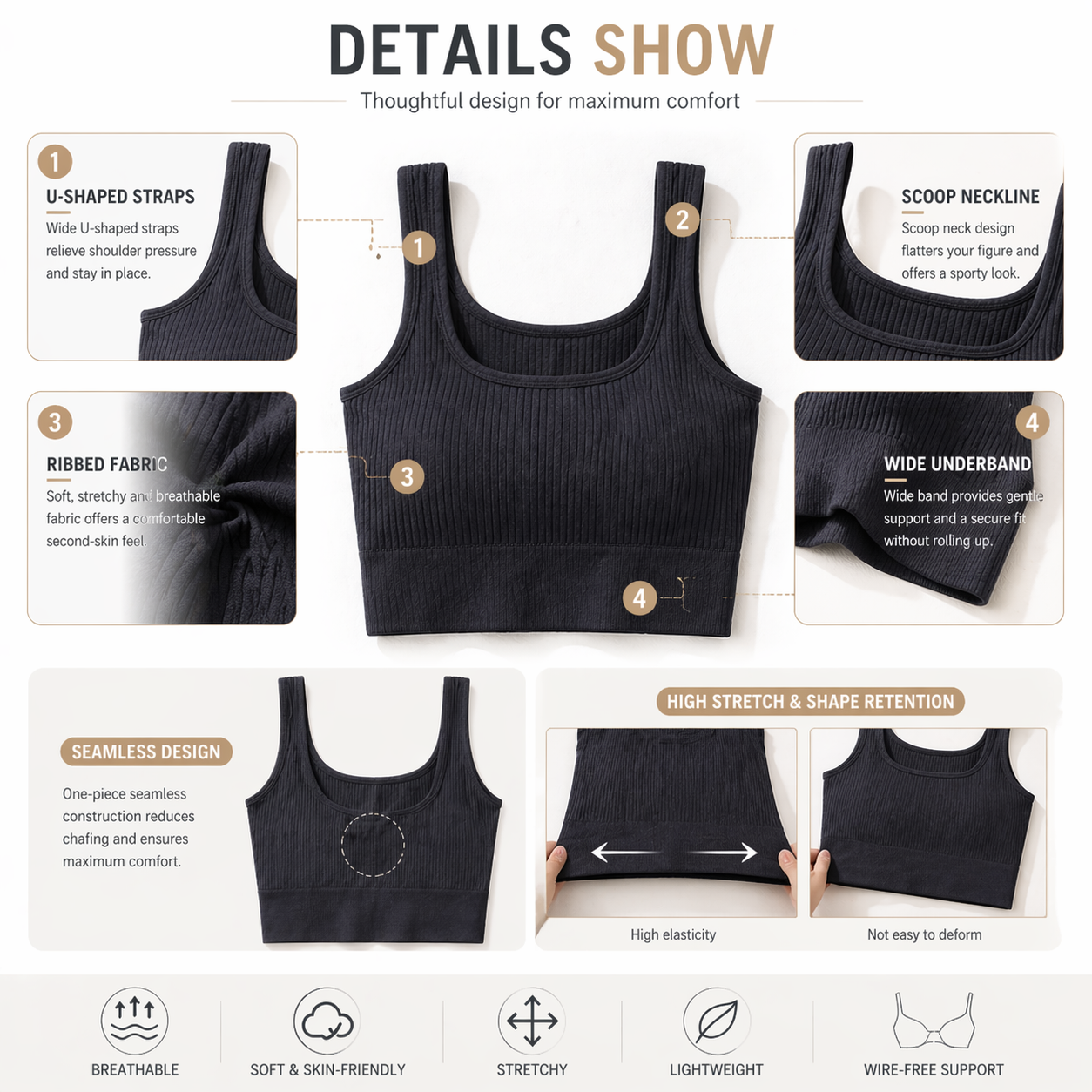 Kadınlar İçin Dikişsiz Fitilli - Tank Top Ribbed incelemesi ve fiyatı