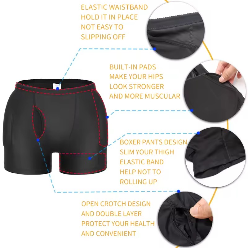 Erkekler yastıklı kalça artırı - Boxer Brief Pack Cotton incelemesi ve fiyatı