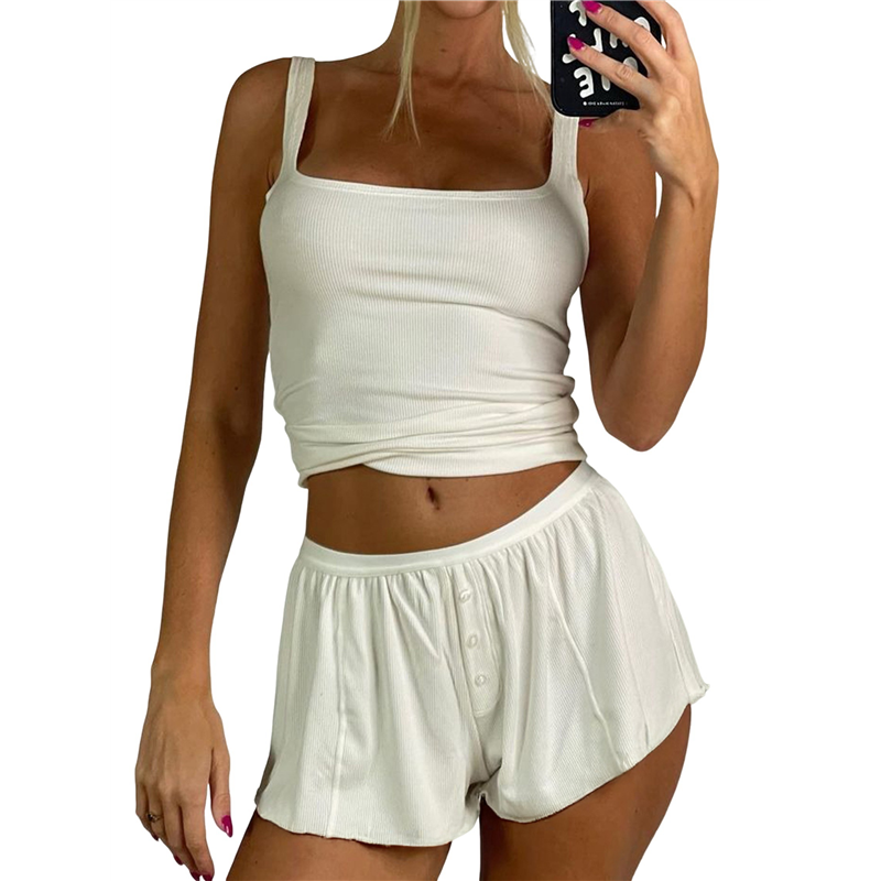 FX-Kadın Yazlık Rahat Takım Fi - Tank Top Ribbed incelemesi ve fiyatı