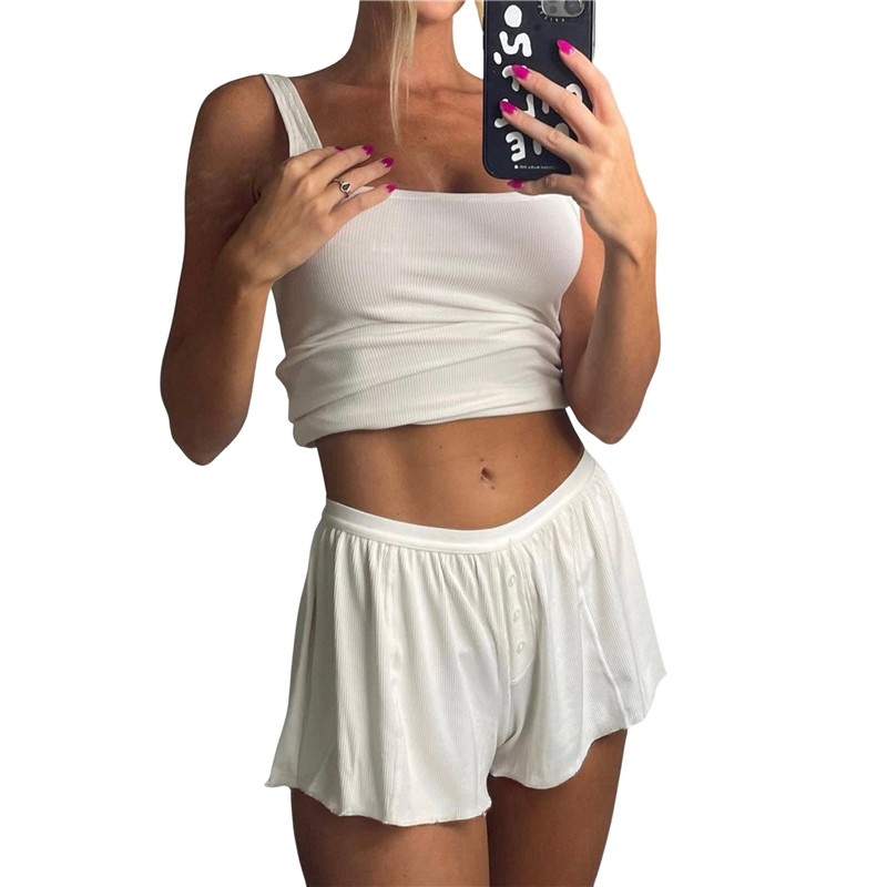 FX-Kadın Yazlık Rahat Takım Fi - Tank Top Ribbed incelemesi ve fiyatı