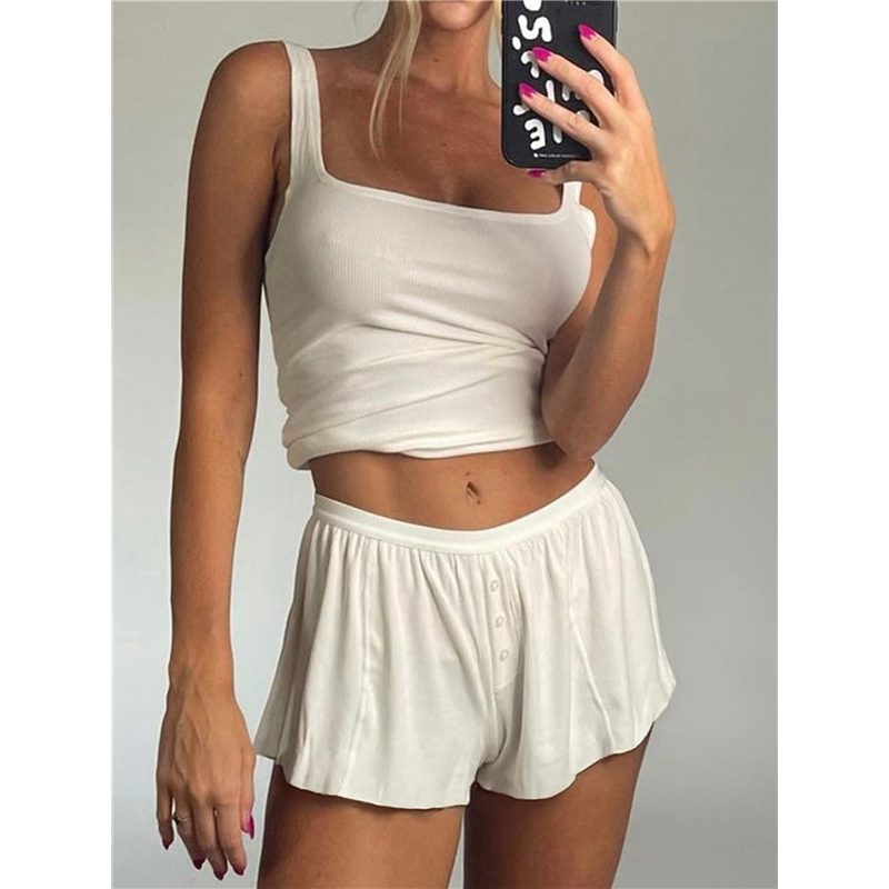 FX-Kadın Yazlık Rahat Takım Fi - Tank Top Ribbed incelemesi ve fiyatı