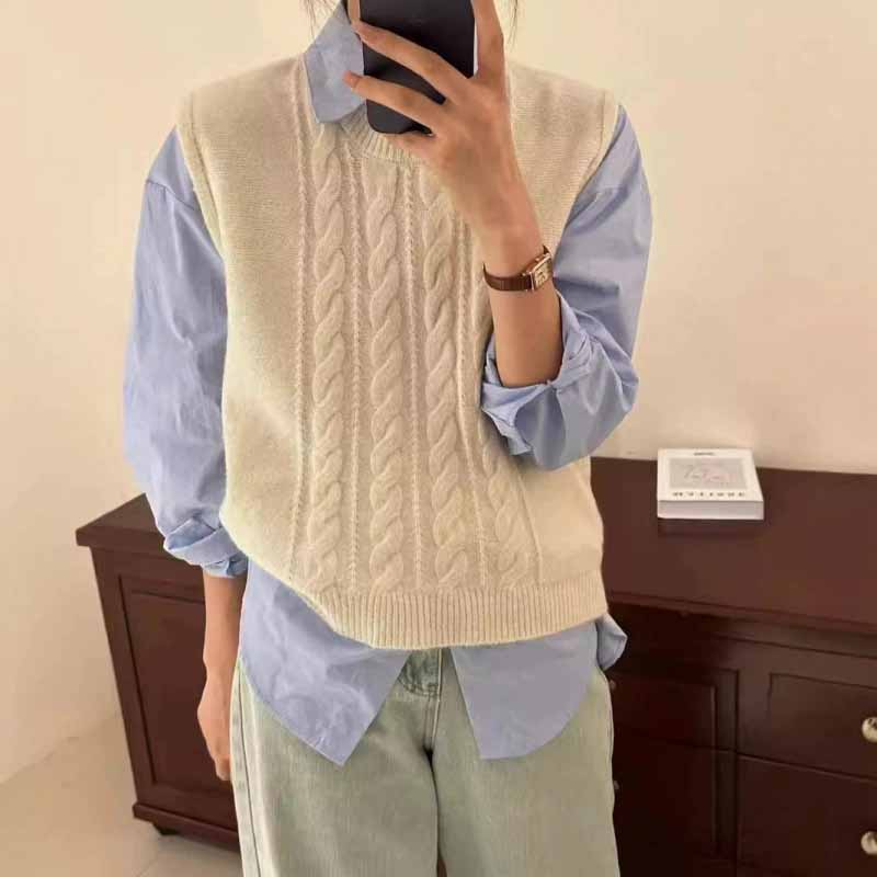 2025 Yeni O-Yaka Örme Yelek Ka - Sleeveless Undershirt incelemesi ve fiyatı