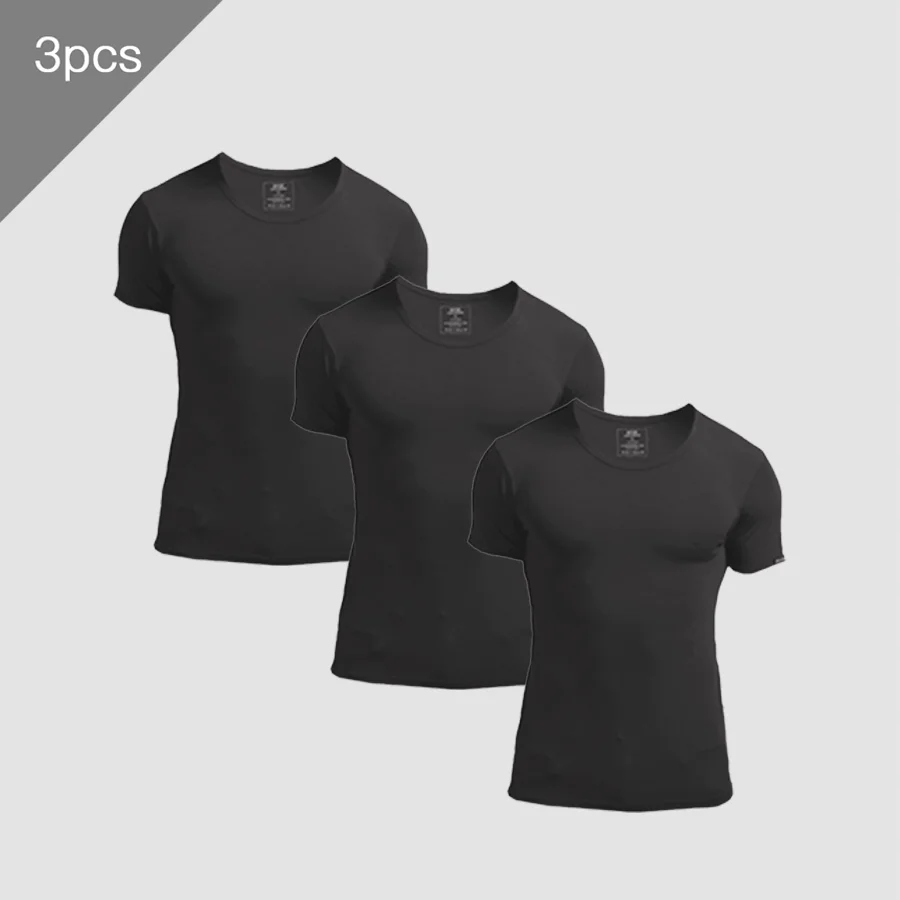 3PCS Erkek Yazlık Kısa Kollu T - Undershirt Crew Neck incelemesi ve fiyatı