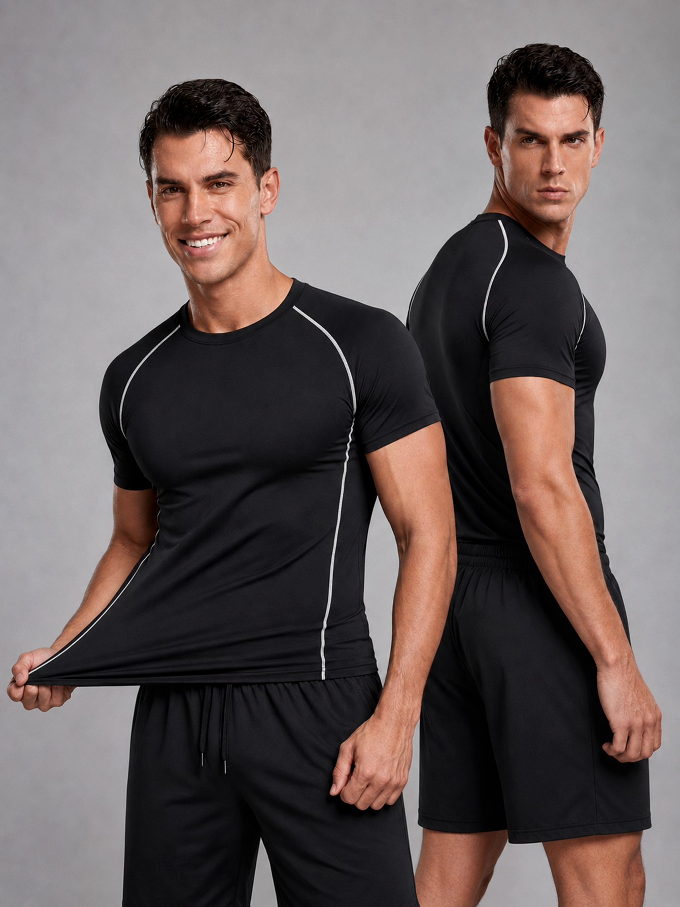 2 Parçalı Erkek Spor Giyim Set - T Shirt Tight Fit incelemesi ve fiyatı