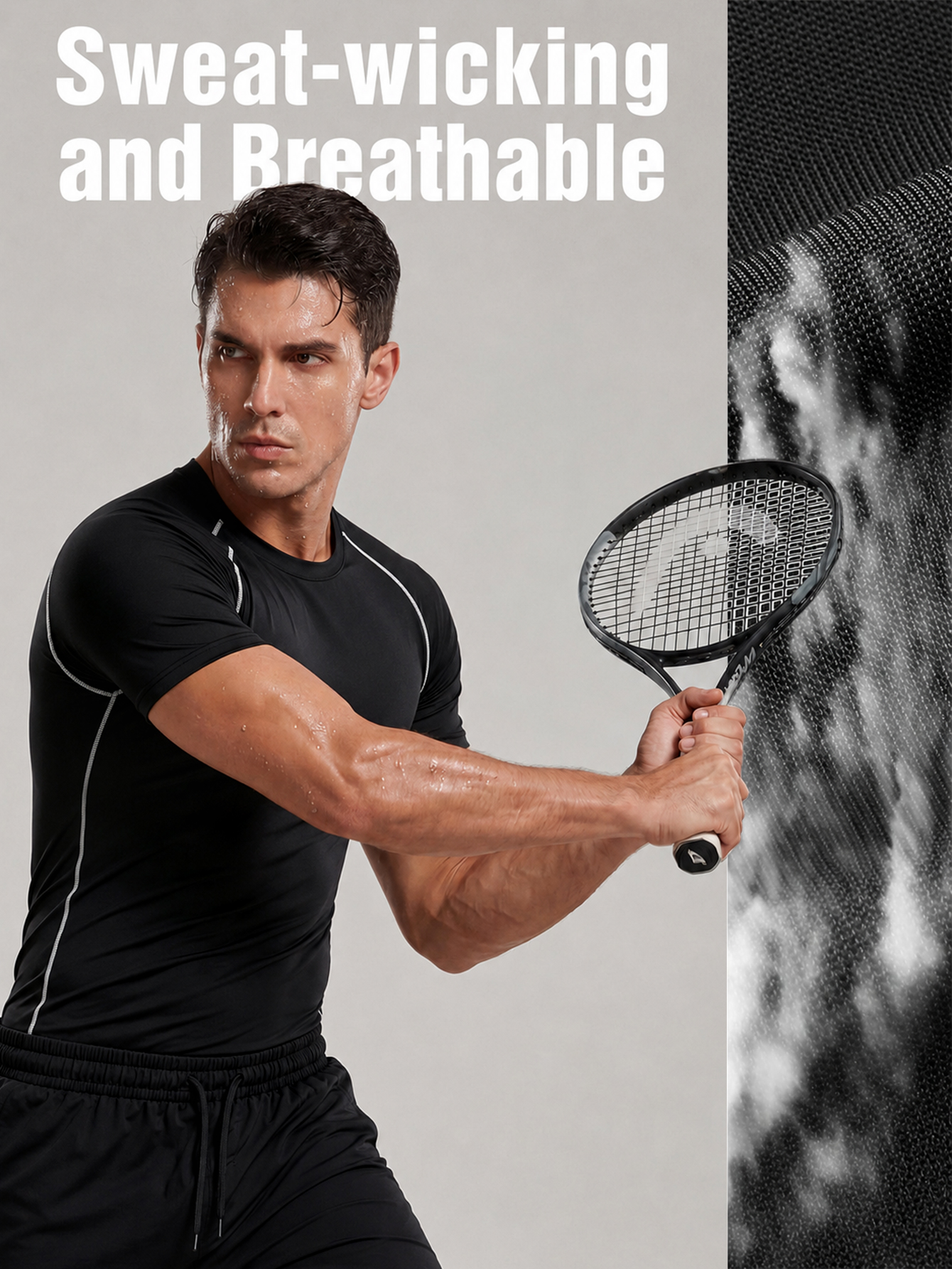 2 Parçalı Erkek Spor Giyim Set - T Shirt Tight Fit incelemesi ve fiyatı
