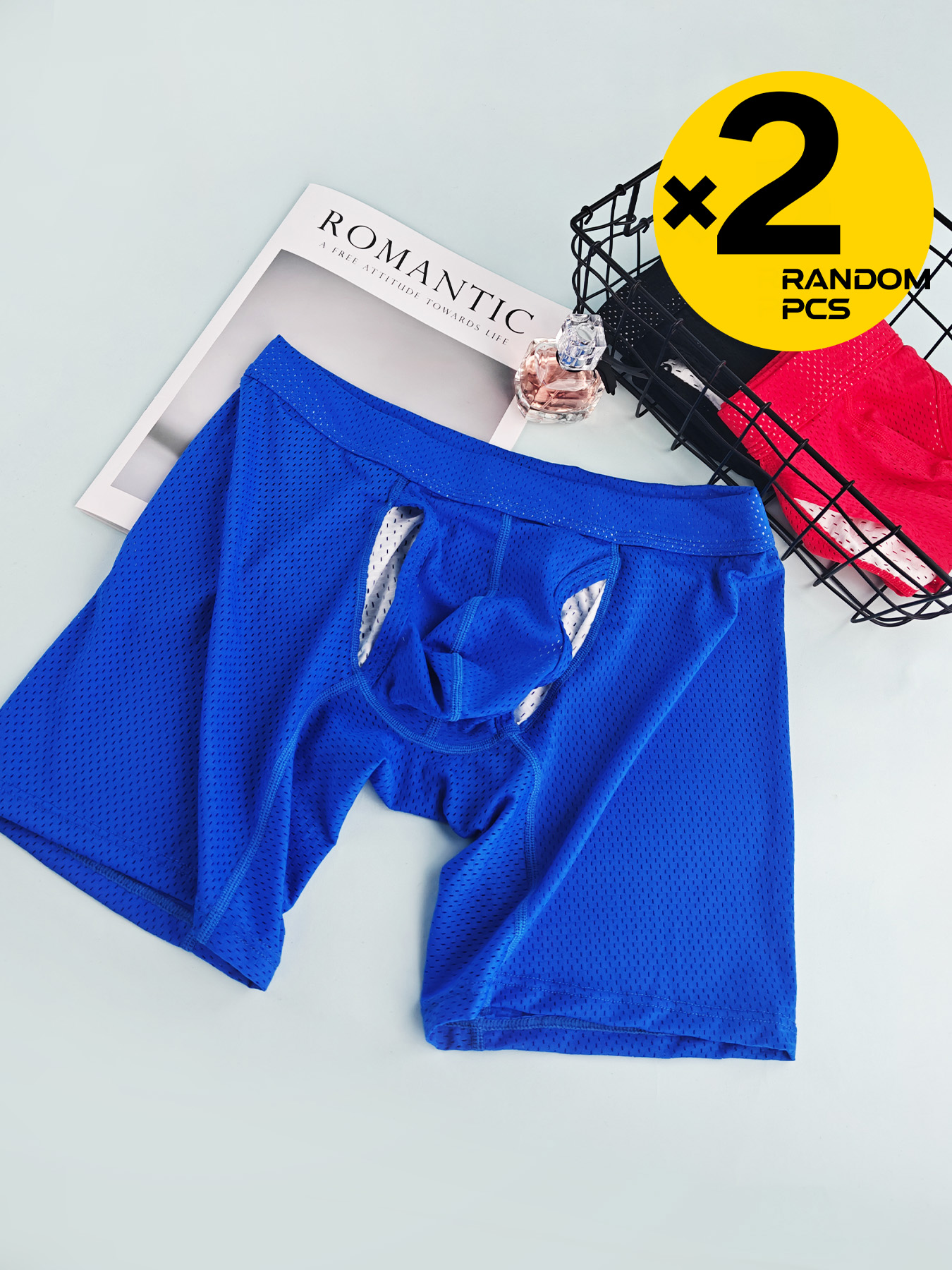 2 Adet Uzun Bacaklı Erkek File - Mesh Sport Boxer incelemesi ve fiyatı