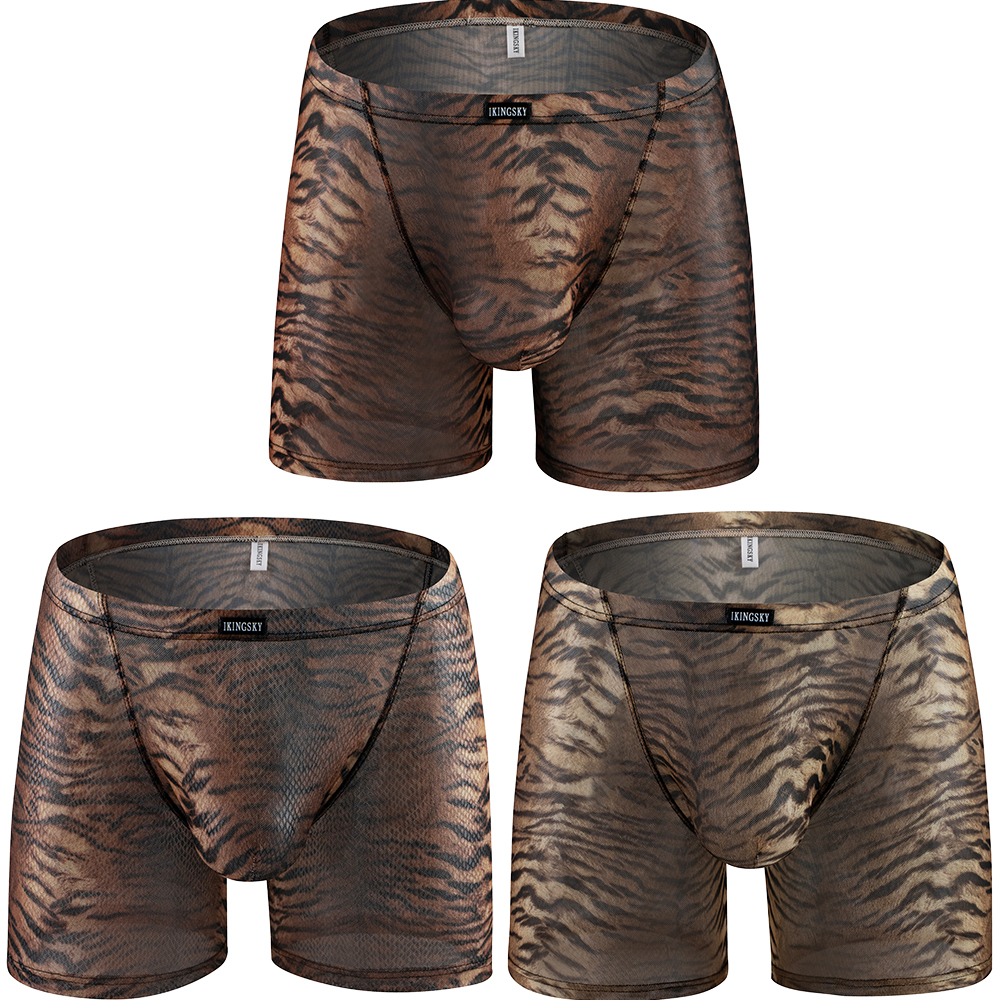 IKingsky erkek kaplan çizgili  - Long Leg Trunk Men incelemesi ve fiyatı