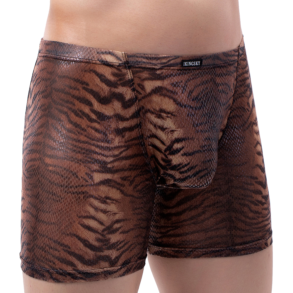 IKingsky erkek kaplan çizgili  - Long Leg Trunk Men incelemesi ve fiyatı