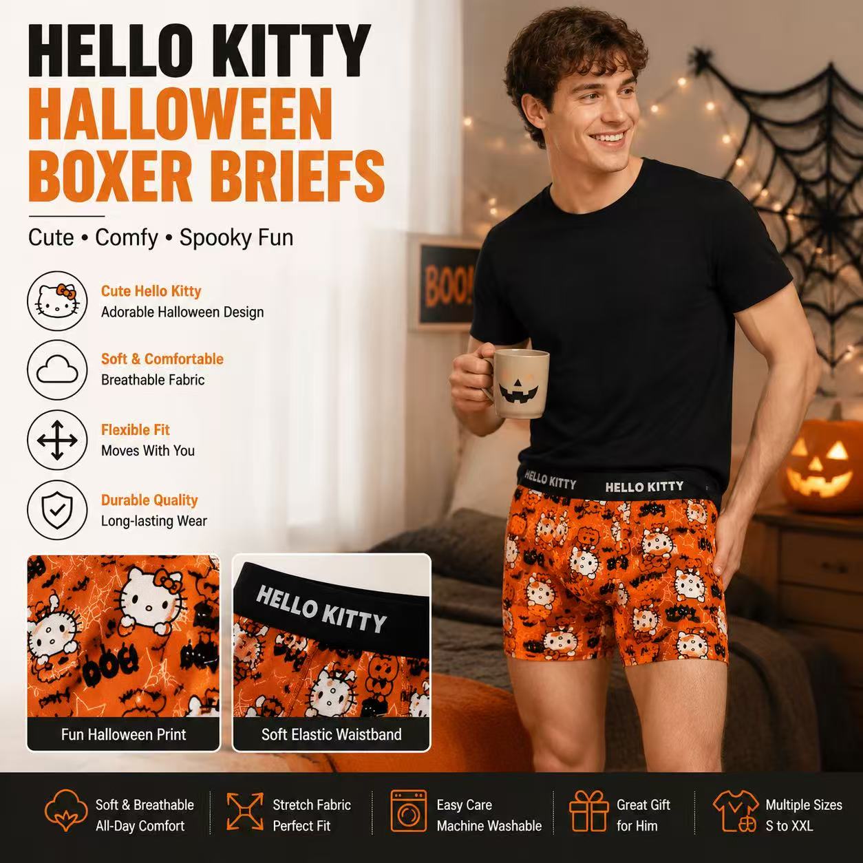 Baskılı Hello Kitty Erkek Spor - Quick Dry Underwear incelemesi ve fiyatı