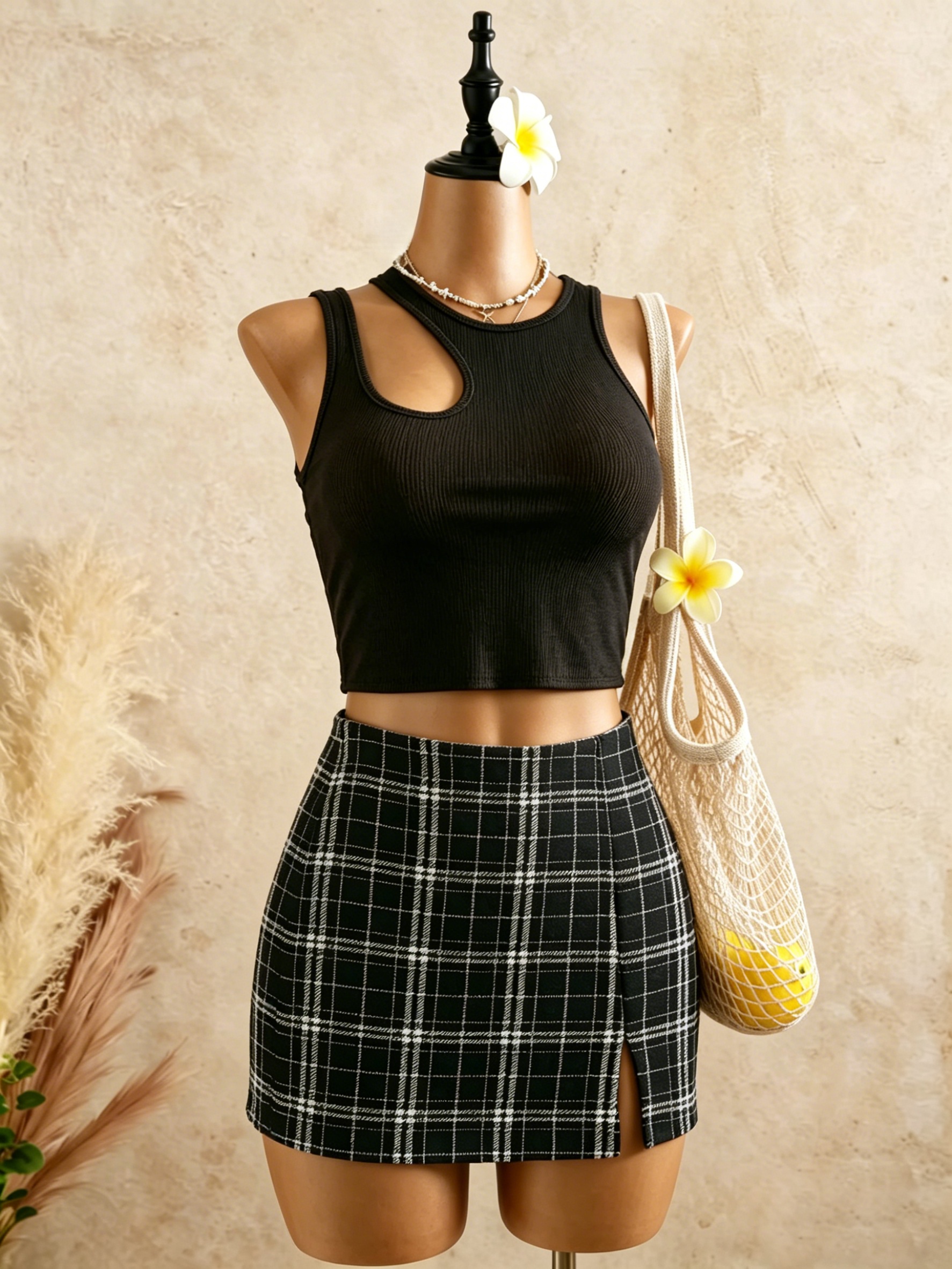 2 Parça Kadınlar İçin Kesik De - Tank Top Ribbed incelemesi ve fiyatı