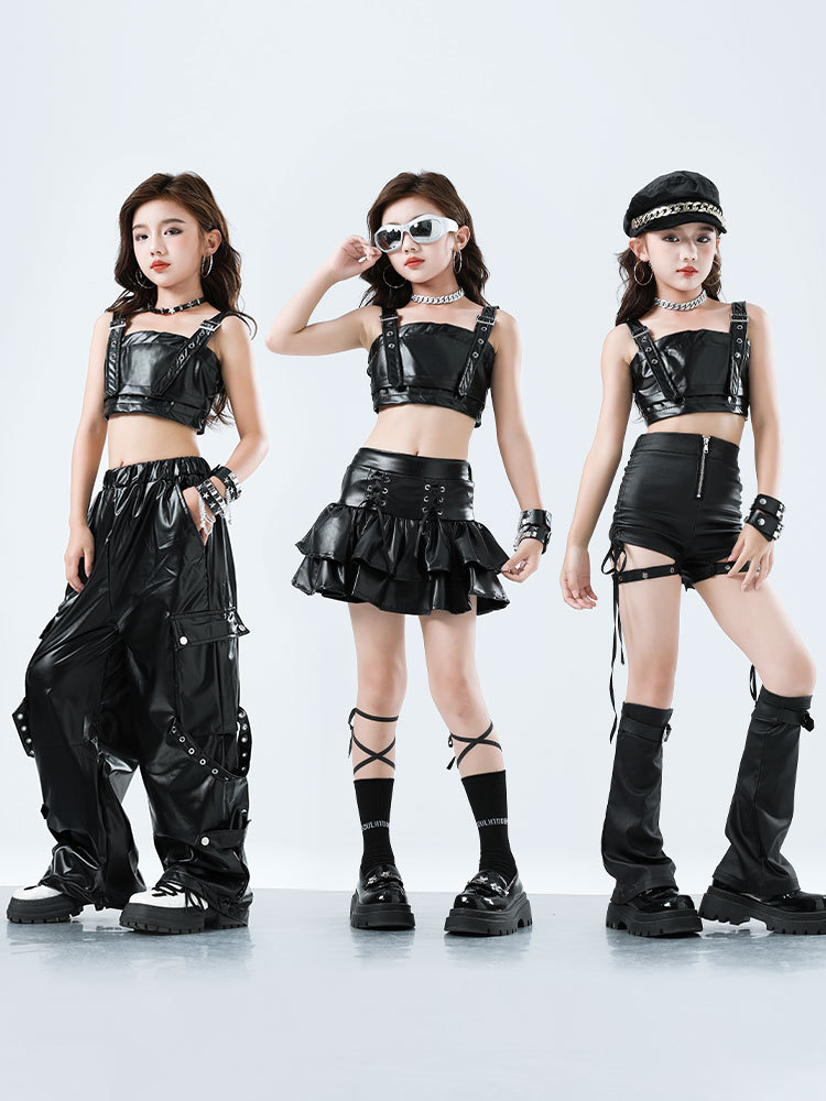 Çocuk Kpop Hip Hop Giyim Siyah - Suspender Tank Top incelemesi ve fiyatı