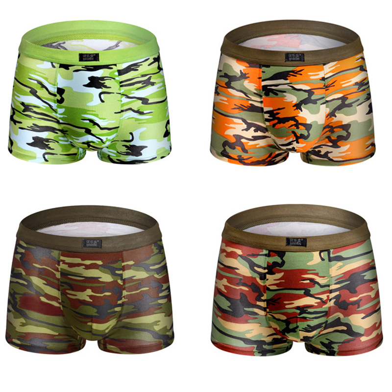 4 adet/grup kamuflaj Boxer erk - Multi Pack Underwear incelemesi ve fiyatı