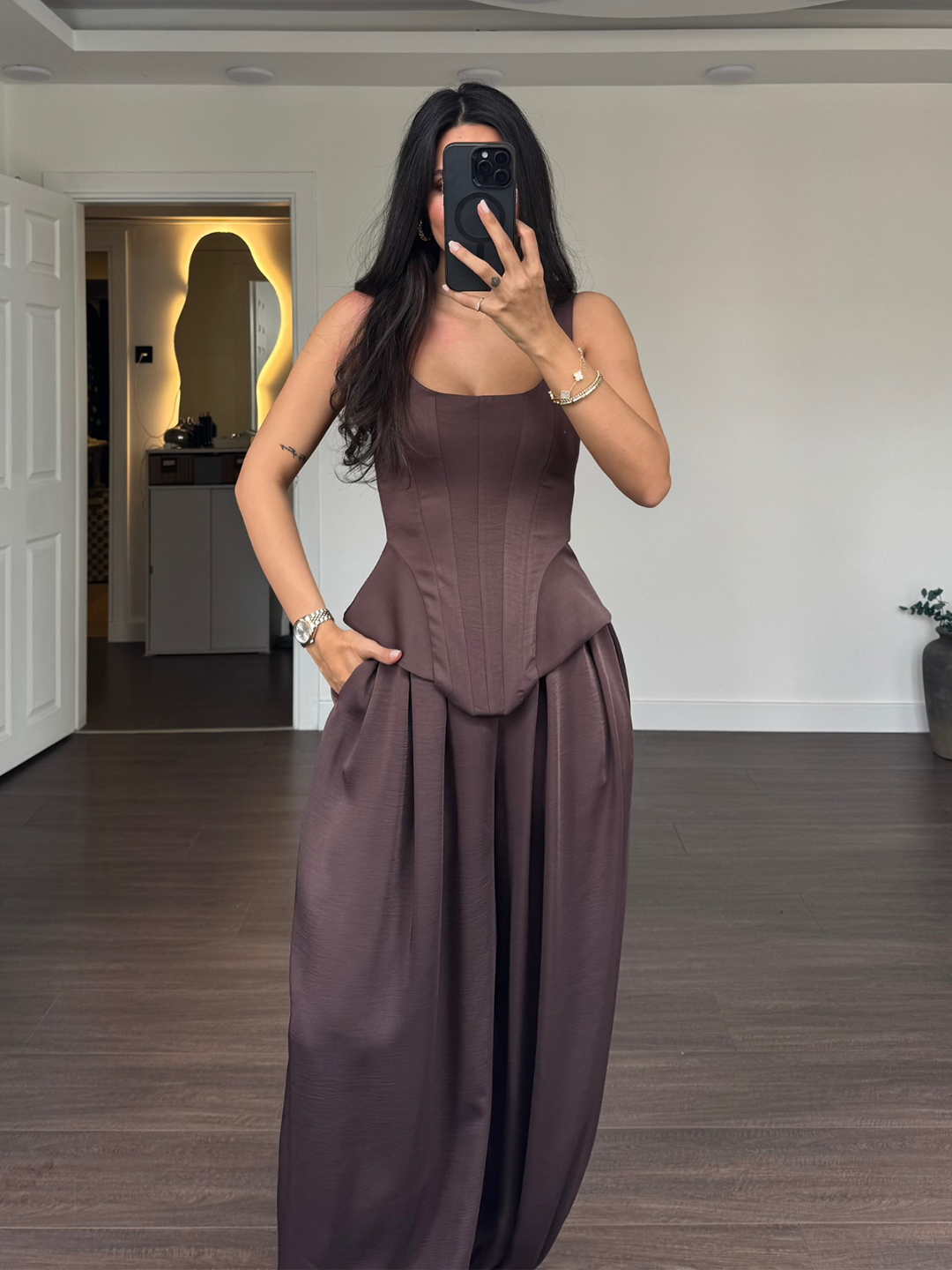Laru Kadın Saten 2 Parça Takım - Suspender Tank Top incelemesi ve fiyatı